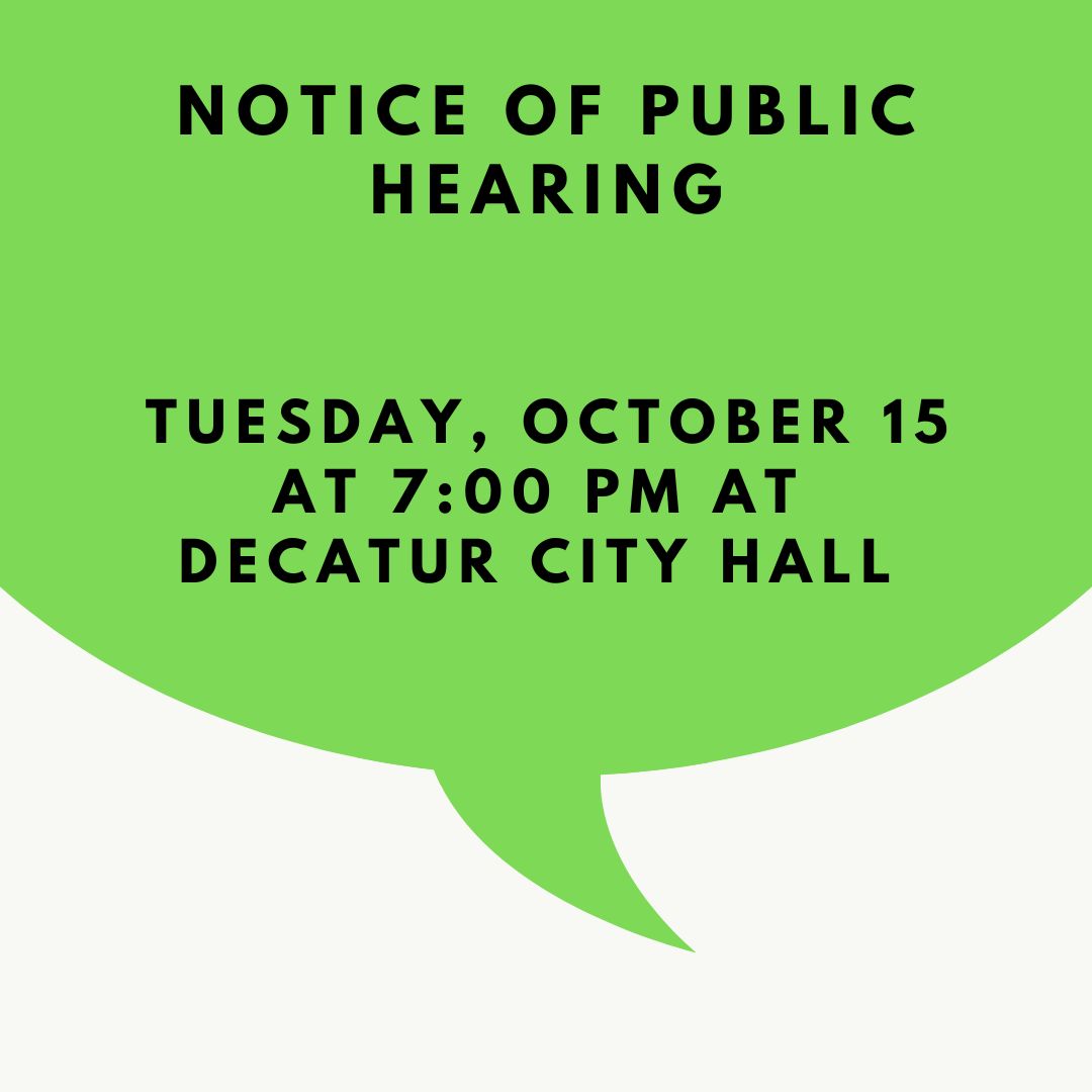 Notice of Public Hearing